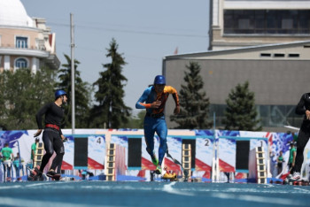 Фотография к новости: Пожарные из шести стран мира соревнуются в Алматы