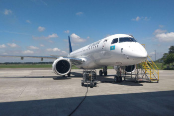 Фотография к новости: Air Astana получила второй самолёт Embraer 190-Е2