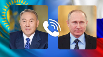 Фотография к новости: Назарбаев и Путин обменялись новогодними поздравлениями 