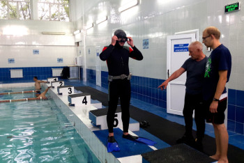 Фотография к новости: Курсы по подводному плаванию организовали военнослужащим Казахстана 