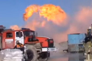 Фотография к новости: Пожар на месторождении Каламкас не удалось ликвидировать