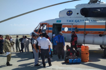 Фотография к новости: Камнепад в Кыргызстане: казахстанские и российские туристы доставлены в Алматы