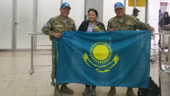 Фотография к новости: Казахстанка Шолпан Таушева служит в числе миротворцев в Западной Сахаре