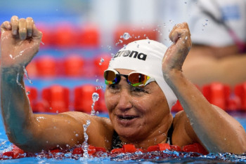 Фотография к новости: Казахстанская пловчиха выиграла «золото» чемпионата мира в Мексике