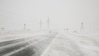 Фотография к новости: Три дороги закрыты в Казахстане из-за сильной метели 