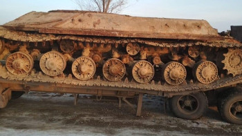 Фотография к новости: В одном из сёл Алматинской области обнаружили боевой танк 