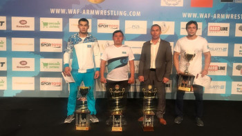 Фотография к новости: Казахстанские армрестлеры оказались сильнейшими на чемпионате мира в Турции