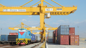 Фотография к новости: Сухой порт "Хоргос - Восточные ворота" отправил контейнерный поезд в Европу