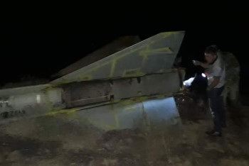 Фотография к новости: Обломки ракеты обнаружили при тушении пожара в Атырауской области 