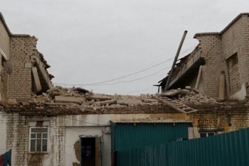 Фотография к новости: Часть жилого дома обрушилась в Кызылординской области