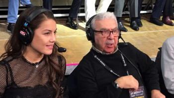 Фотография к новости: Фируза Шарипова прокомментирует в прямом эфире бой Данияра Елеусинова