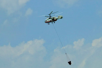 Фотография к новости: Вертолет для тушения пожара в Семее вылетел из Усть-Каменогорска