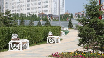 Фотография к новости: Отреставрирован парк близ Назарбаев Центра в Астане   