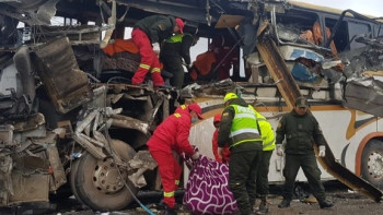 Фотография к новости: Автобус с футбольной командой упал в пропасть в Боливии