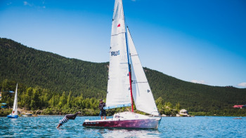 Фотография к новости: Серебро взяли акмолинские яхтсмены на Международной парусной регате Burabay-2018
