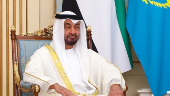 Фотография к новости: Наследный принц Абу-Даби опубликовал видео своего визита в Астану