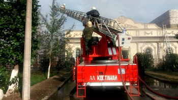 Фотография к новости:  Крупный пожар произошёл в одном из ресторанов Костаная