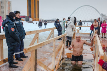 Фотография к новости: Крещенские купания для астанчан будут организованы в трех местах