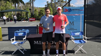 Фотография к новости: Казахстанский теннисист выиграл турнир ITF Futures в США