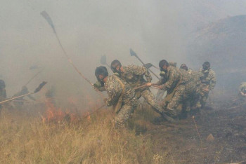 Фотография к новости: Два степных пожара произошло в Карагандинской области