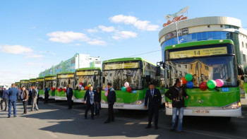 Фотография к новости: 20 новых автобусов пополнили автопарк Атырау 