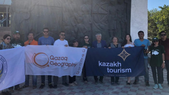 Фотография к новости: Шестая экспедиция "Ұлы дала еліне саяхат" завершилась в Отыраре