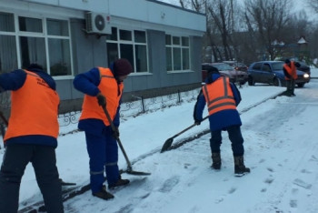 Фотография к новости: Из-за снегопада коммунальные службы Астаны работают в усиленном режиме
