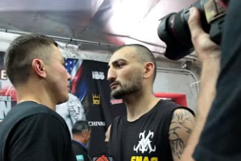 Фотография к новости: Головкин и Мартиросян провели церемонию дуэли взглядов