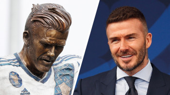 Фотография к новости: Памятник Бекхэму установили в Лос-Анджелесе