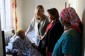 Фотография к новости: Мечту 97-летней алматинки исполнили перед Днём Победы