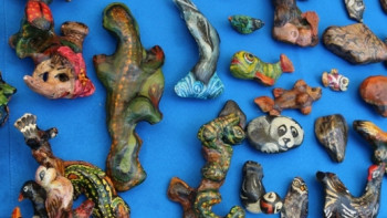 Фотография к новости: В сказочных героев превращает речные камни пенсионерка в Павлодарской области  