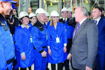 Фотография к новости:  Машиностроители Казахстана поблагодарили Нурсултана Назарбаева за поддержку 