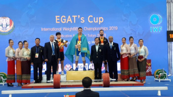 Фотография к новости: Казахстанец завоевал "золото" на турнире по тяжелой атлетике в Таиланде