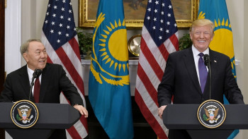 Фотография к новости: Трамп поздравил Назарбаева с днём рождения