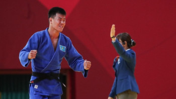 Фотография к новости: Дзюдоист Дидар Хамза принёс Казахстану десятое "золото" на Азиаде-2018