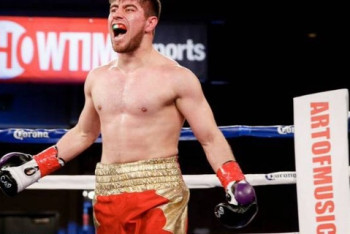 Фотография к новости: Именитый казахстанский боксёр одержал очередную досрочную победу в США