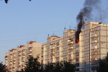 Фотография к новости: Пожар в жилом доме Темиртау: есть пострадавшие