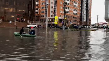 Фотография к новости: За потоп в центре столицы извинились в акимате города 