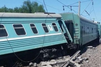 Фотография к новости: О подробностях крушения поезда в Шу рассказали в КТЖ