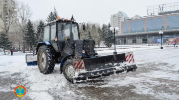 Фотография к новости: Свыше 17 тысяч кубометров снега убрано в Астане за минувшие сутки 
