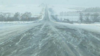 Фотография к новости: В Карагандинской области закрыта трасса из-за метели 