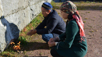 Фотография к новости: В России почтили память казахского воина