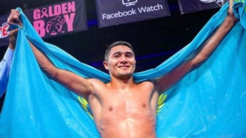 Фотография к новости: Непобеждённый казахстанский боксёр нокаутировал мексиканца