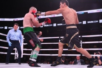 Фотография к новости: Данияр Елеусинов отправил в нокаут американца уже в первом раунде