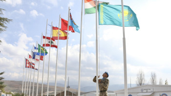 Фотография к новости: В Ливане подняли флаг Казахстана