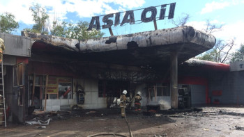 Фотография к новости: Пожар произошел на одной из АЗС в Балхаше