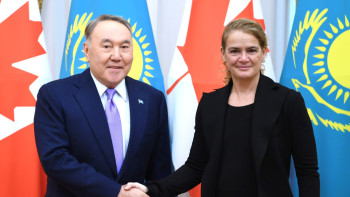 Фотография к новости: Нурсултан Назарбаев встретился с Генерал-губернатором Канады Жюли Пайетт