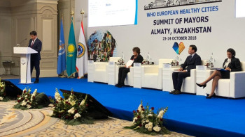 Фотография к новости: Мэры 24 стран обсудили роль городов в сохранении наследия Алма-Атинской декларации