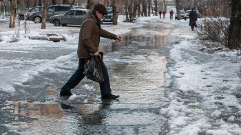 Фотография к новости: Две улицы на левом берегу Астаны закрыты для движения из-за утечки воды