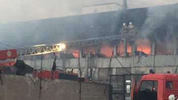 Фотография к новости: Цех по изготовлению пластиковых окон горел в Шымкенте